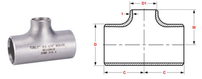 Stainless steel Pipe Fitting Tee manufacturers exporters in Iran