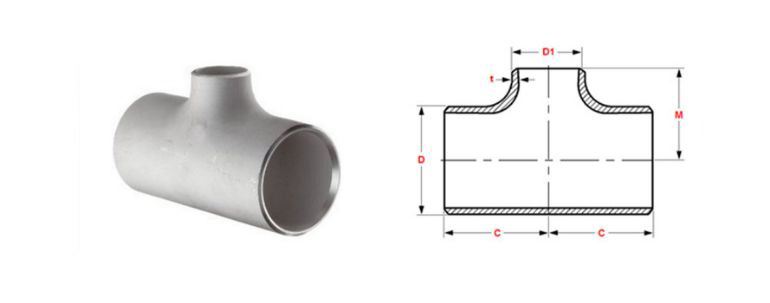 Stainless Steel Pipe Fitting 304h Tee manufacturers exporters in Africa