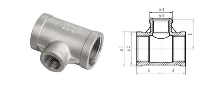 Stainless Steel Pipe Fitting 304h Tee manufacturers exporters in Bangladesh