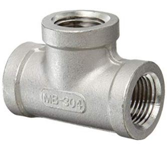 Stainless Steel Pipe Fitting 304 Tee Exporters in Mumbai India