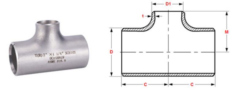 Stainless Steel Pipe Fitting 310 / 310S Tee manufacturers exporters in Iran Stainless Steel Pipe Fitting 310 / 310S Tee manufacturers exporters in Iran