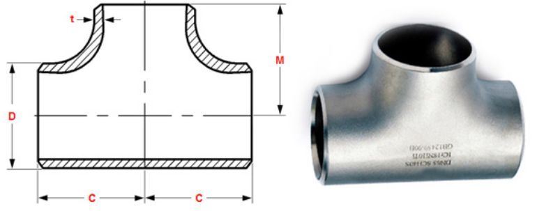 Stainless Steel Pipe Fitting 904l Tee manufacturers exporters in Kuwait Stainless Steel Pipe Fitting 904l Tee manufacturers exporters in Kuwait