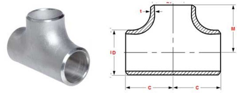 Stainless Steel Pipe Fitting 347h Tee manufacturers exporters in Qatar